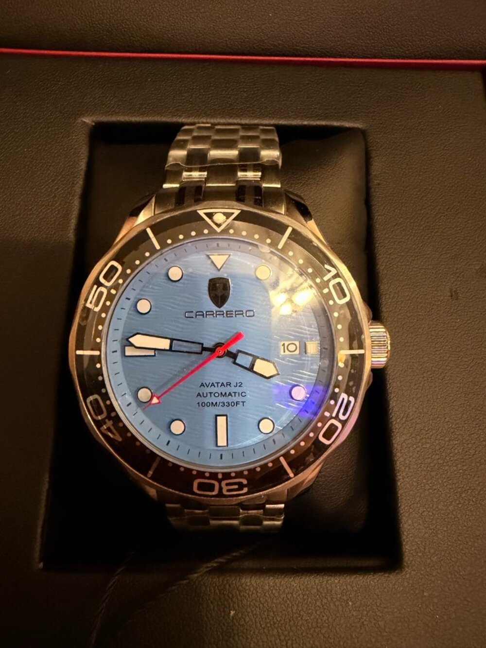 Torino Carrero Avatar J2 Automatic Dive Watch Blue Dial New in Box